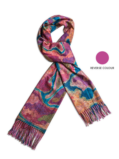 Pilbara Creeks Aboriginal art scarf by Allery Sandy, Koh Living (view 7)