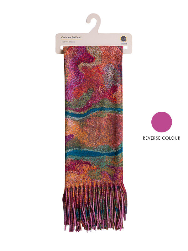 Pilbara Creeks Aboriginal art scarf by Allery Sandy, Koh Living (view 8)
