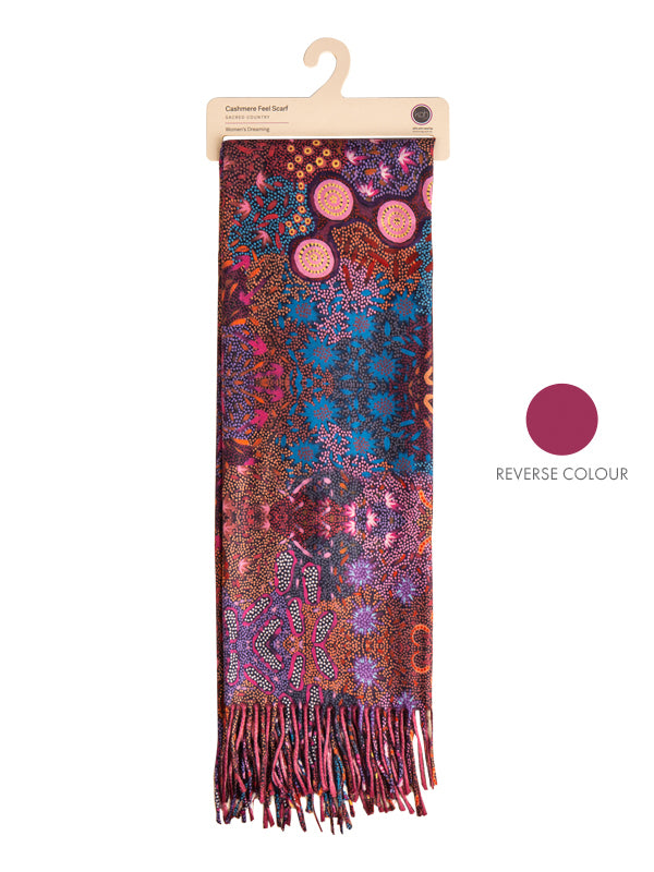 Women’s Dreaming Aboriginal art scarf by Khatija Possum, Koh Living (view 7)