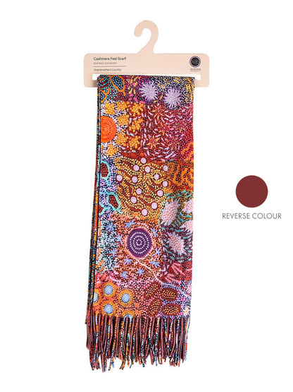 Grandmother’s Country Aboriginal art scarf by Michelle Possum, Koh Living (view 5)