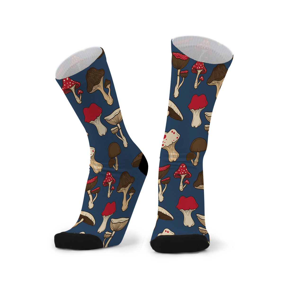 Blue Mushroom Socks