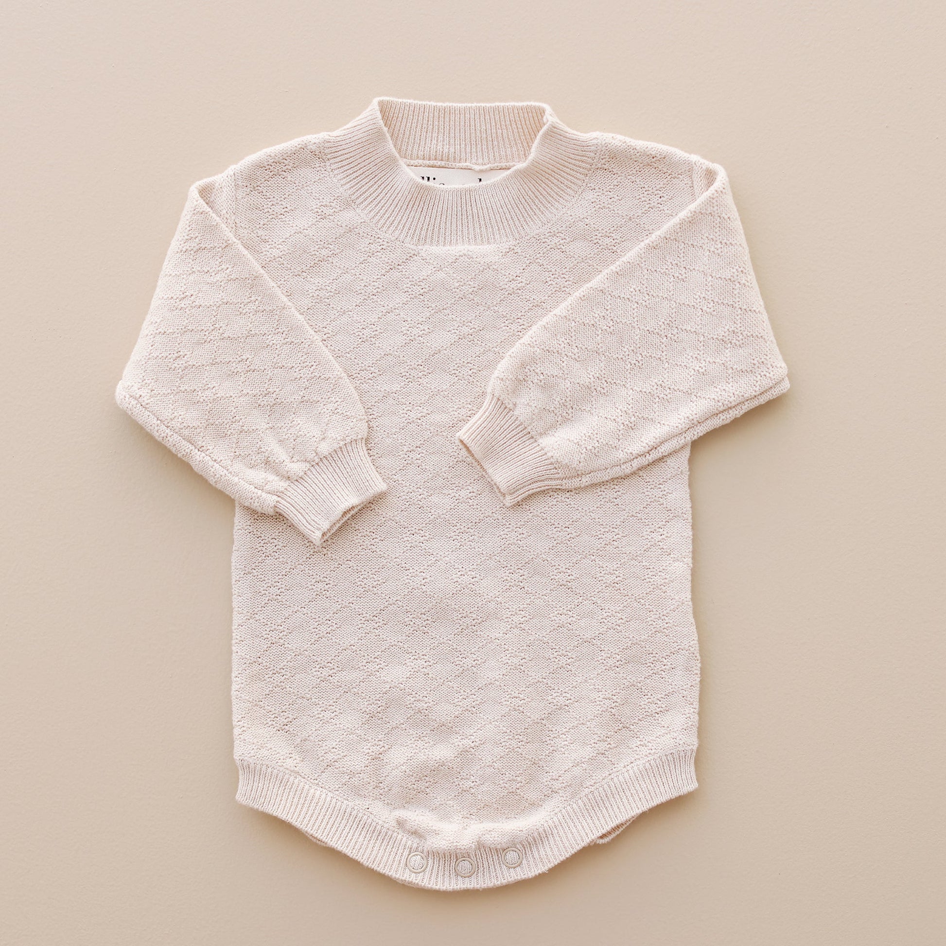 Ollie and Echo | Knitted Newborn Baby Romper