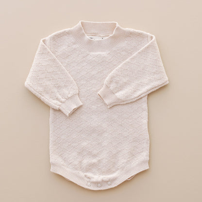 Ollie and Echo | Knitted Newborn Baby Romper