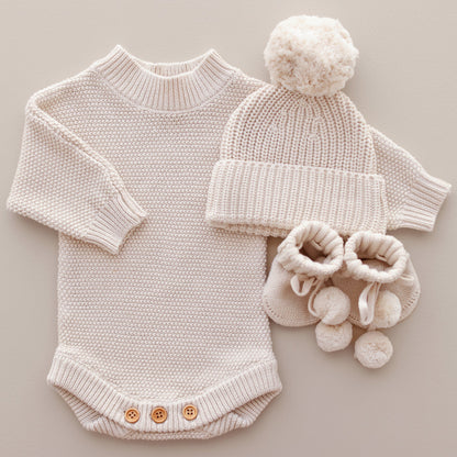 Ollie And Echo | Knitted Baby Romper