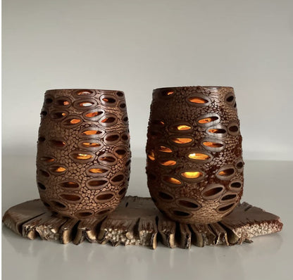 Banksia Lantern Tealight Candle Holder