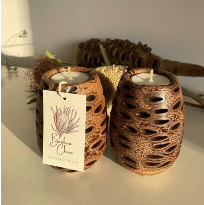 Banksia Wine Glass Tealight Candle Holders