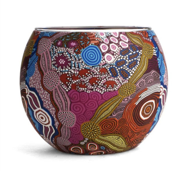 Waterhole Dreaming Tealight Candle Holder