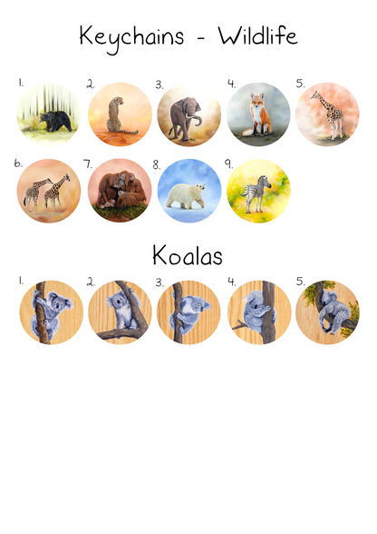 Wildlife Keychains
