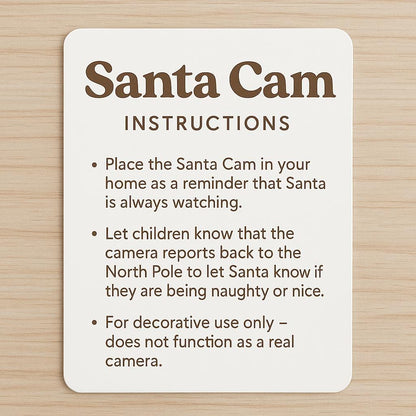 North Pole Surveillance Co. Santa Cam card