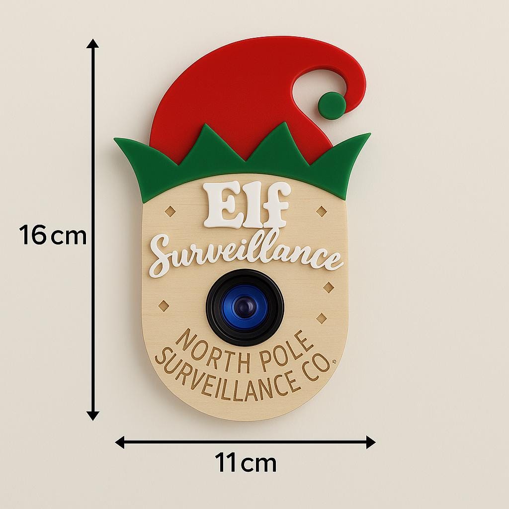 Handmade resin lens on the Santa Cam