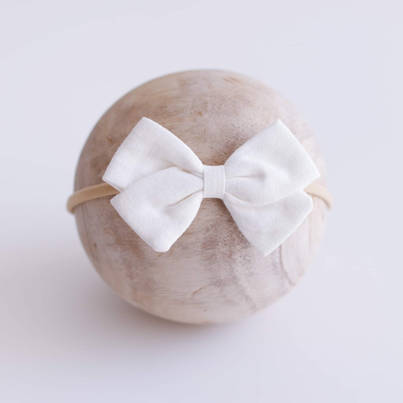 Ollie and Echo | Linen Baby Bow Headband
