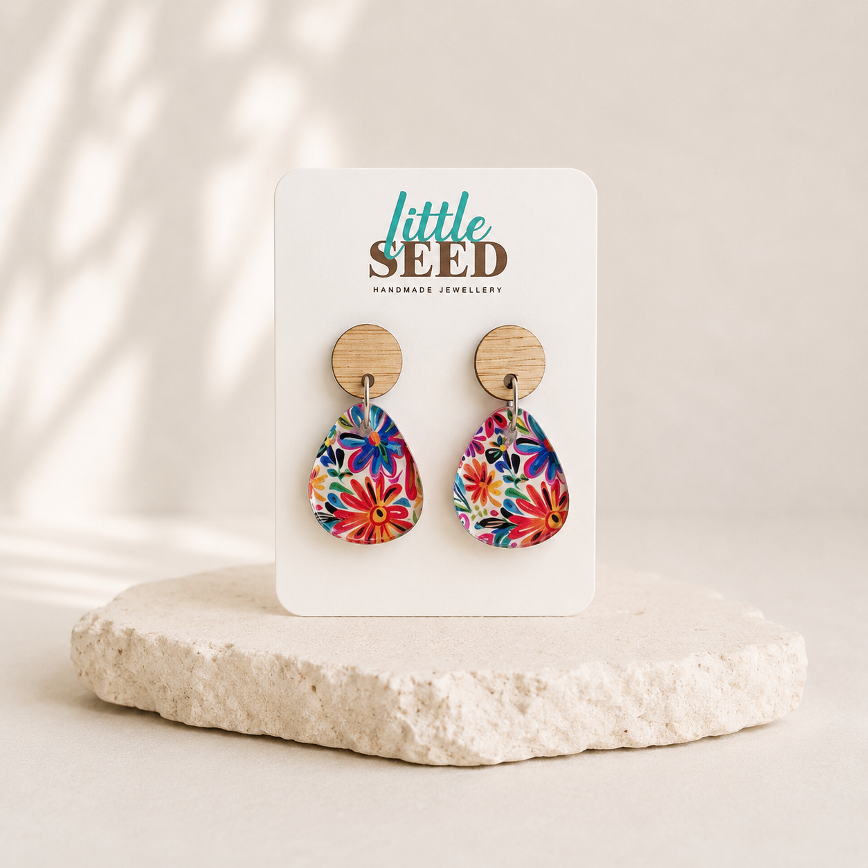 Pebble Acrylic Drop Earrings