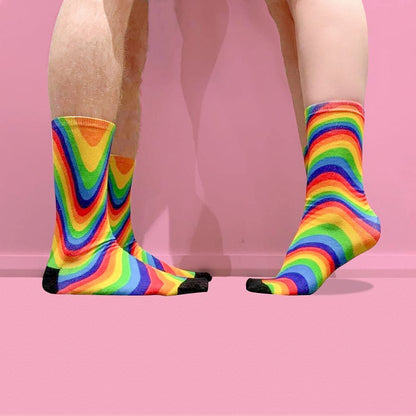 Over the Rainbow Pride Socks
