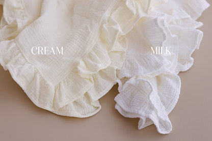 Muslin Frill Swaddle Pink